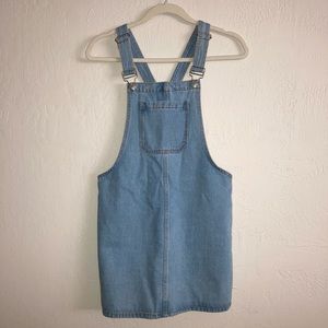 Forever 21 Denim Overalls Dress